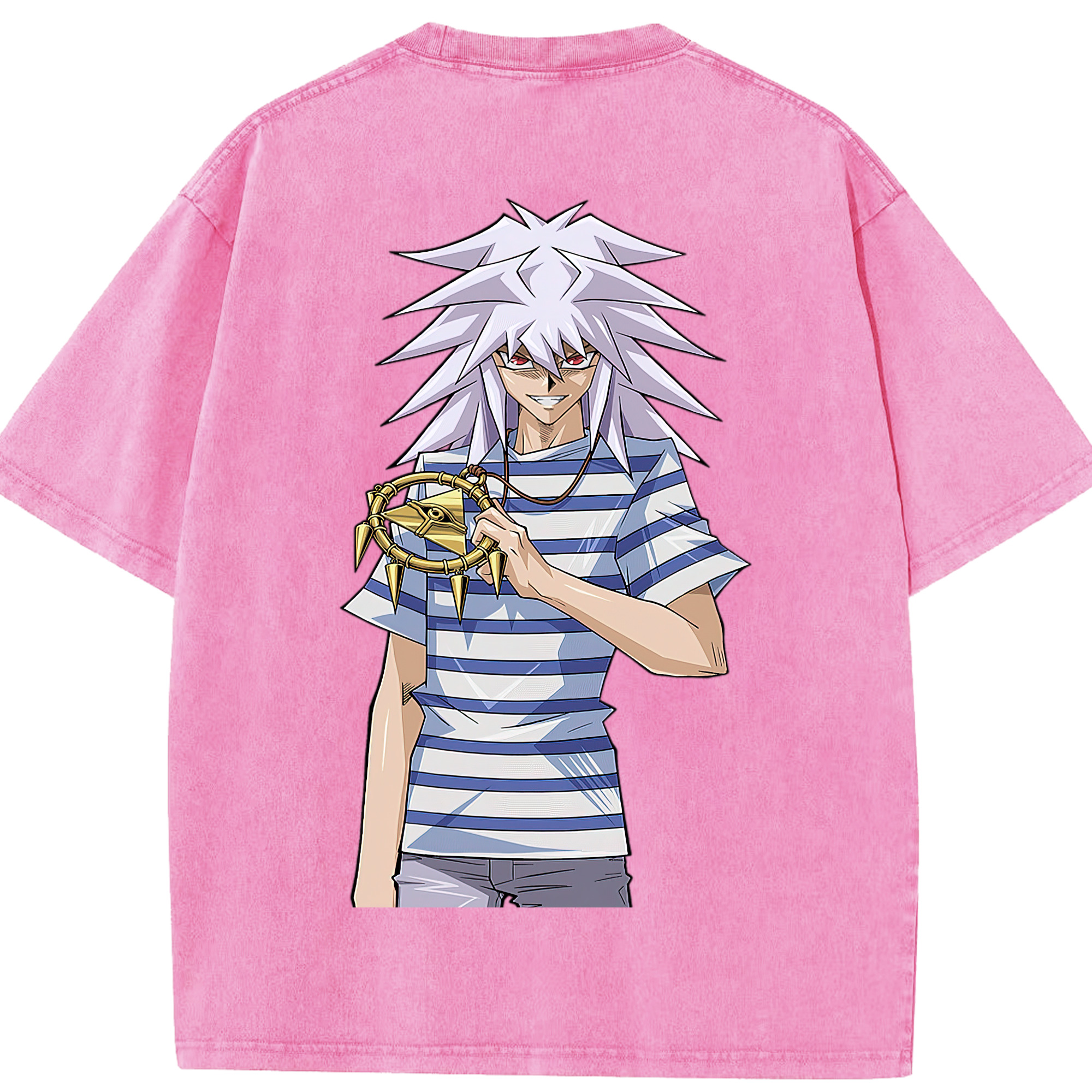 （画像用） 遊☆戯☆王 Yu-Gi-Oh! 綿100% ヴィンテージ風 半袖Tシャツ（背面プリント）